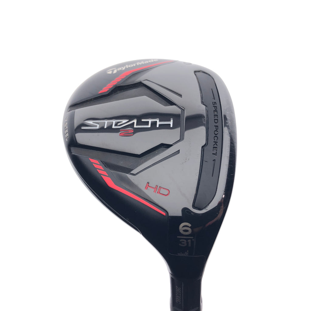 Used TaylorMade Stealth 2 HD 6 Hybrid / 31 Degrees / A Flex