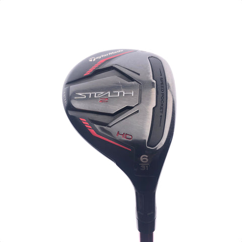 Used TaylorMade Stealth 2 HD 6 Hybrid / 31 Degrees / Regular Flex