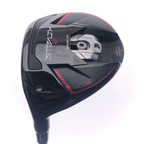 Used TaylorMade Stealth 2 Plus 3 Fairway Wood / 15 Degrees / Stiff Flex / L-H