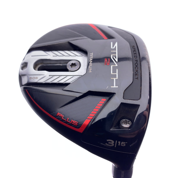 Used TaylorMade Stealth 2 Plus 3 Fairway Wood / 15 Degrees / Stiff Flex