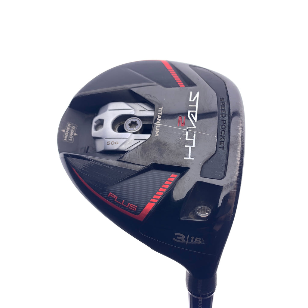 Used TaylorMade Stealth 2 Plus 3 Fairway Wood / 15 Degrees / X-Stiff Flex