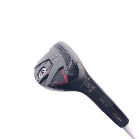 Used TaylorMade Stealth 2 Plus 3 Hybrid / 19 Degrees / Stiff Flex