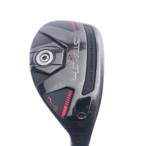 Used TaylorMade Stealth 2 Plus 4 Hybrid / 22 Degrees / Stiff Flex