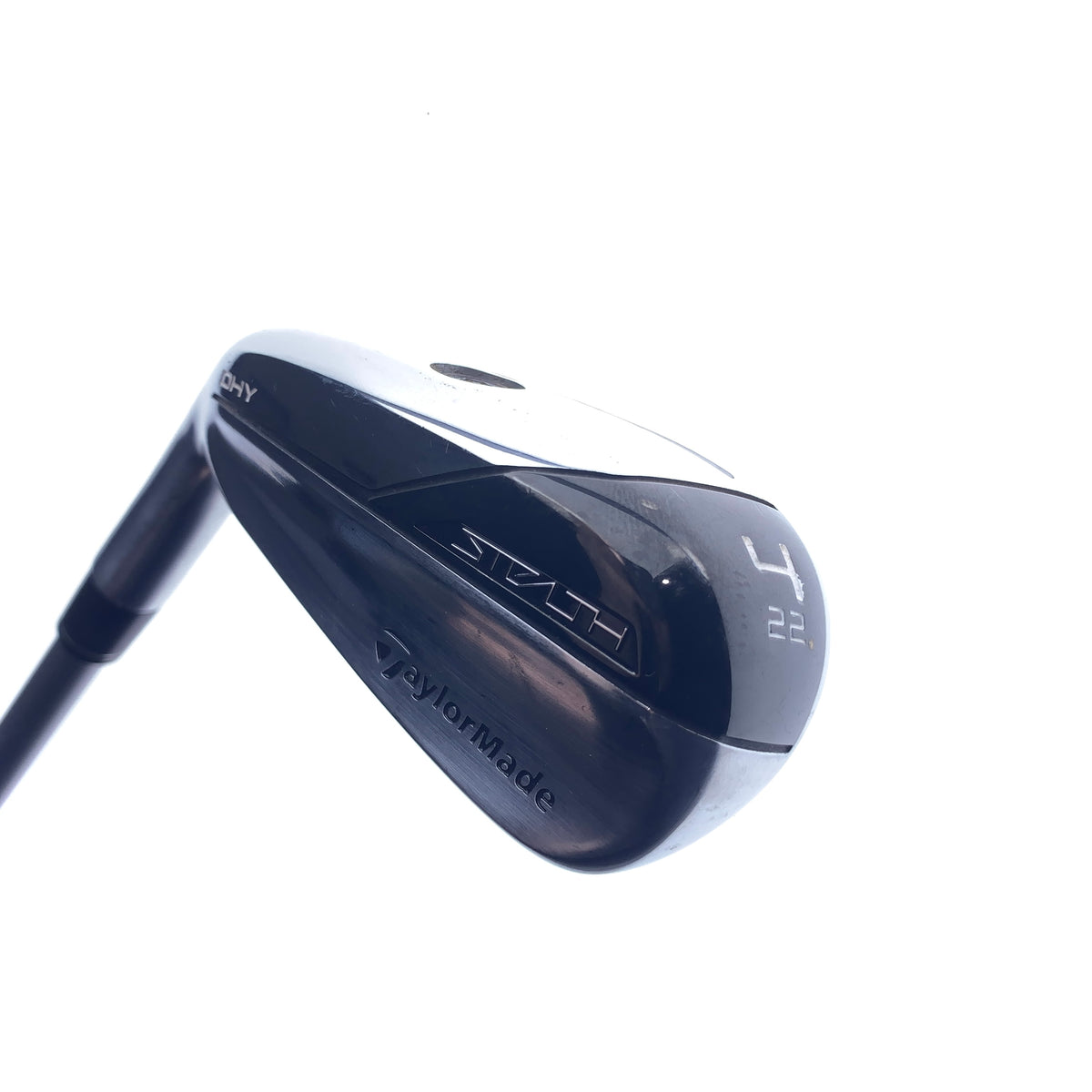 Used TaylorMade Stealth DHY 4 Hybrid / 22.0 Degrees / Stiff Flex / Left-Handed