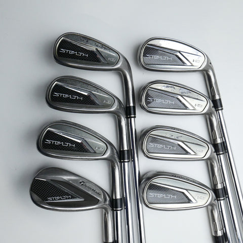 Used TaylorMade Stealth HD Iron Set / 5 - SW + AW / Regular Flex