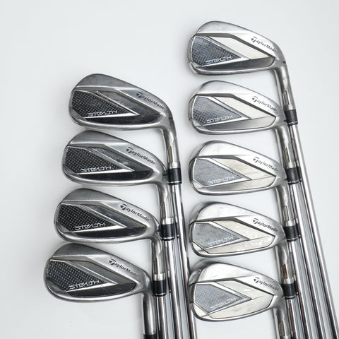Used TaylorMade Stealth Iron Set / 4 - SW + AW / Stiff Flex