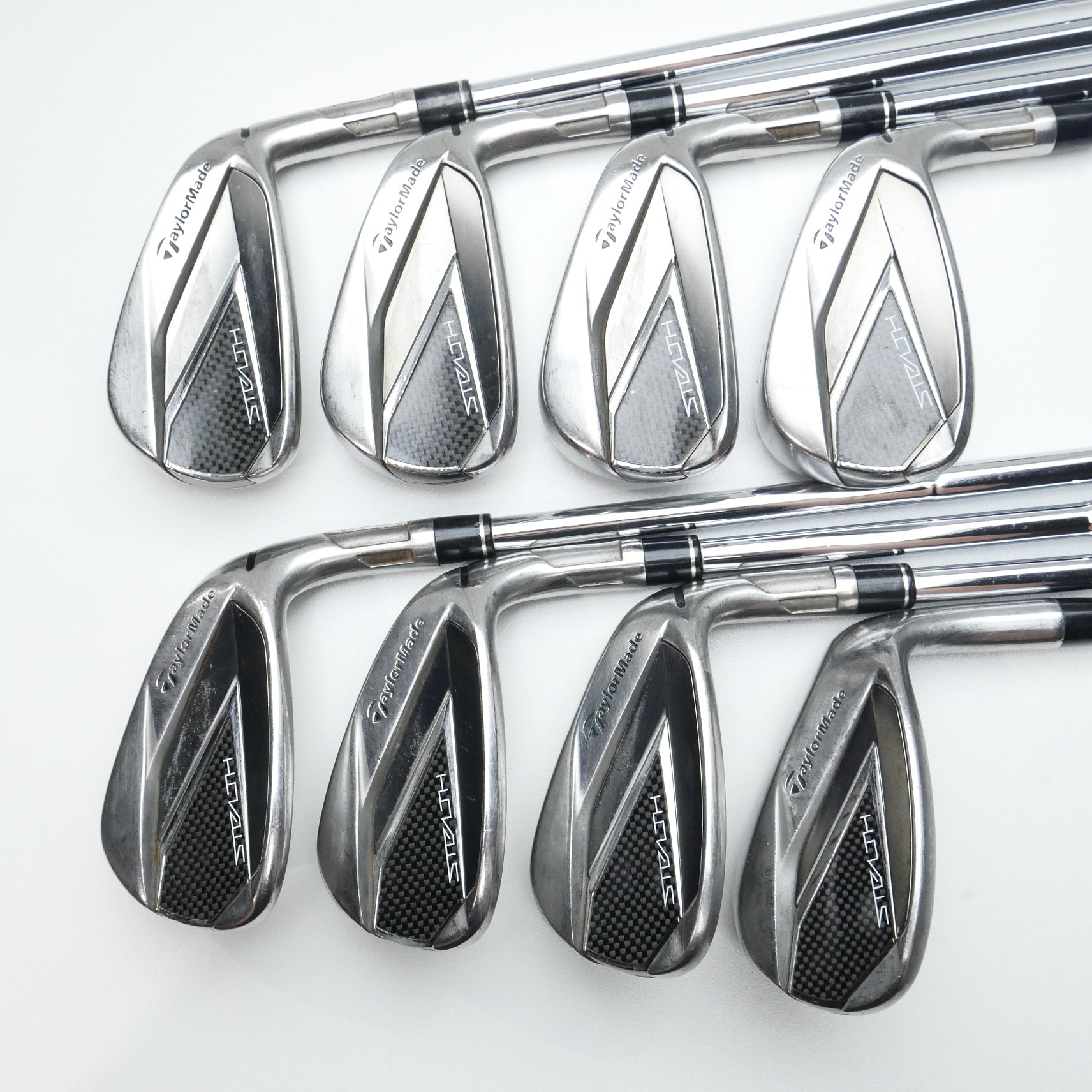 Used TaylorMade Stealth Iron Set / 5 - PW + AW + LW / X-Stiff Flex