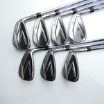 Used TaylorMade Stealth Iron Set / 5 - PW + AW / Stiff Flex