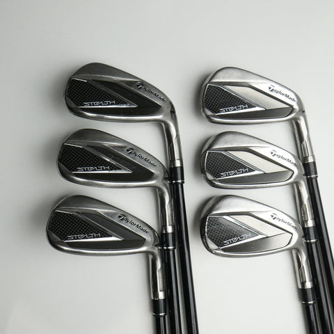 Used TaylorMade Stealth Iron Set / 6 - PW + AW / A Flex