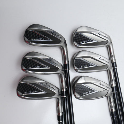 Used TaylorMade Stealth Iron Set / 6 - PW + AW / Regular Flex