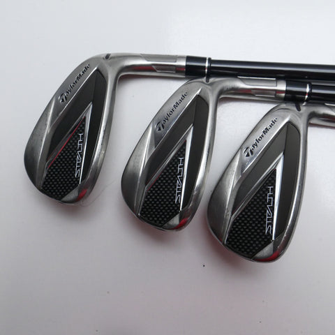 Used TaylorMade Stealth Iron Set / 6 - PW + AW / Regular Flex