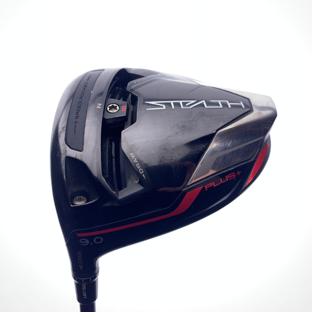 Used TaylorMade Stealth Plus Driver / 9.0 Degrees / Stiff Flex / Left-Handed