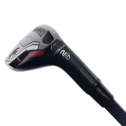 Used TaylorMade Stealth Plus Rescue 2 Hybrid / 17 Degrees / Stiff Flex