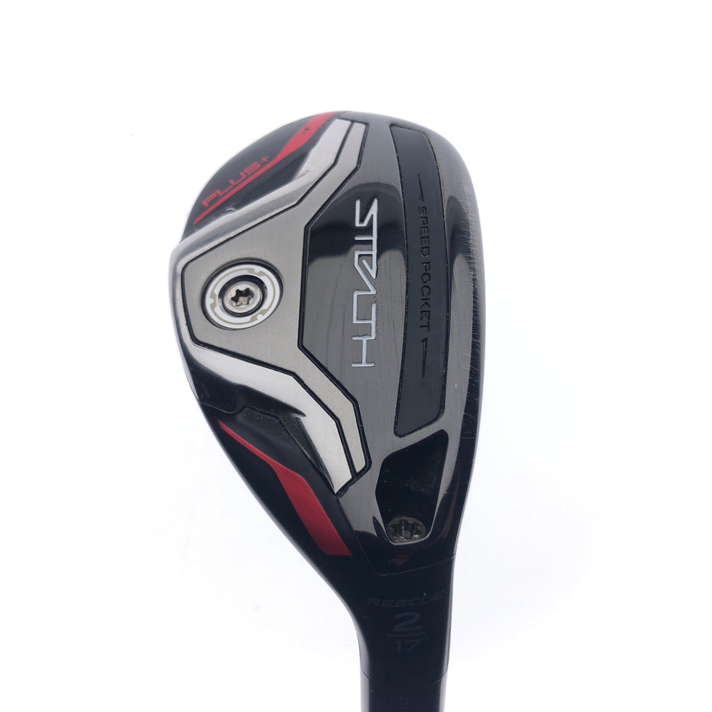 Used TaylorMade Stealth Plus Rescue 2 Hybrid / 17 Degrees / Stiff Flex