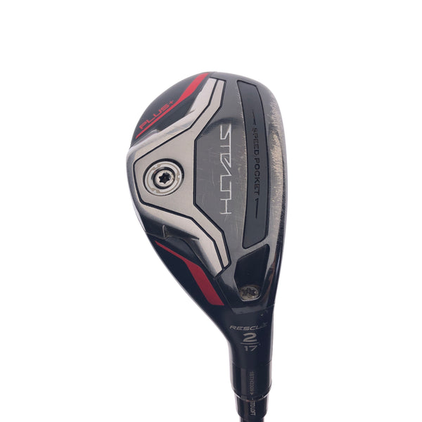 Used TaylorMade Stealth Plus Rescue 2 Hybrid / 17 Degrees / Stiff Flex
