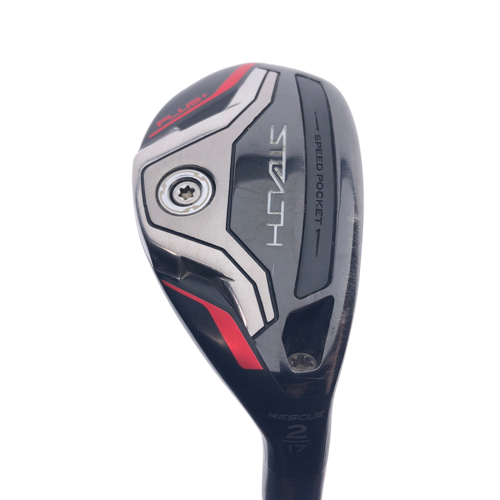 Used TaylorMade Stealth Plus Rescue 2 Hybrid / 17 Degrees / X-Stiff Fl ...