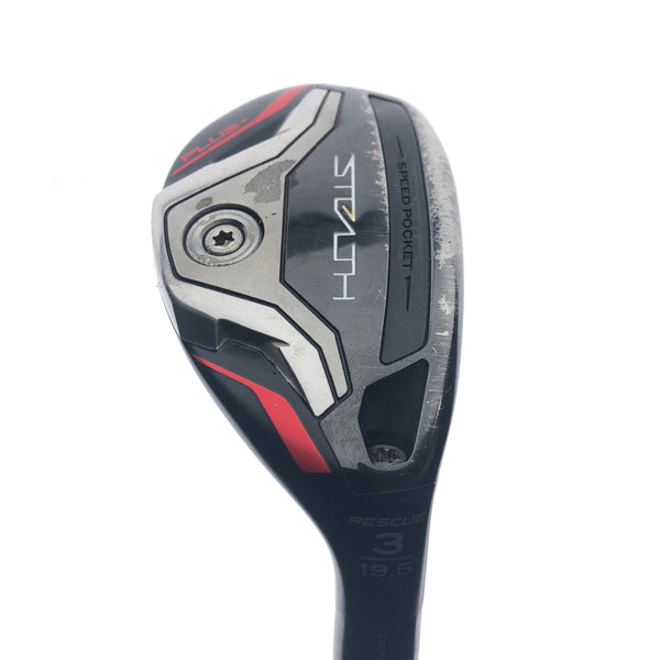 Used TaylorMade Stealth Plus Rescue 3 Hybrid / 19 Degrees / Stiff Flex