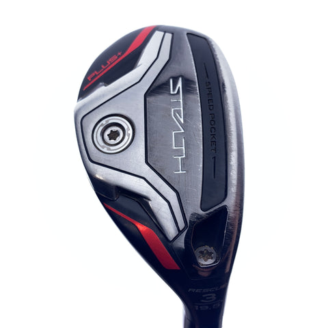 Used TaylorMade Stealth Plus Rescue 3 Hybrid / 19.5 Degrees / Regular Flex