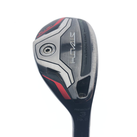 Used TaylorMade Stealth Plus Rescue 3 Hybrid / 19.5 Degrees / Stiff Flex