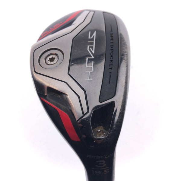 Used TaylorMade Stealth Plus Rescue 3 Hybrid / 19.5 Degrees / Stiff Flex