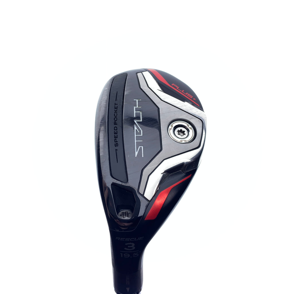Used TaylorMade Stealth Plus Rescue 3 Hybrid / 19.5 Degrees / Stiff / Left-Hand