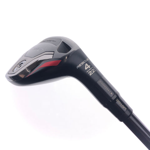 Used TaylorMade Stealth Plus Rescue 4 Hybrid / 22 Degrees / Regular Flex