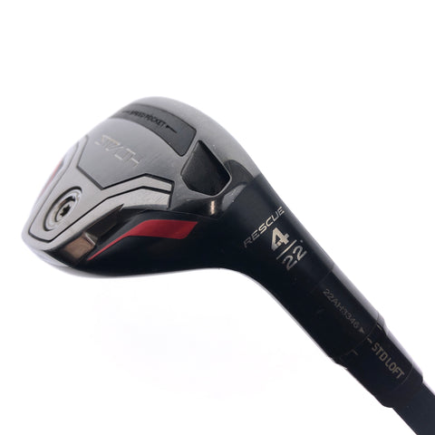 Used TaylorMade Stealth Plus Rescue 4 Hybrid / 22 Degrees / Regular Flex