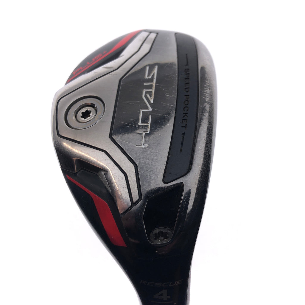 Used TaylorMade Stealth Plus Rescue 4 Hybrid / 22 Degrees / Regular Flex