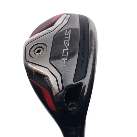 Used TaylorMade Stealth Plus Rescue 4 Hybrid / 22 Degrees / Regular Flex