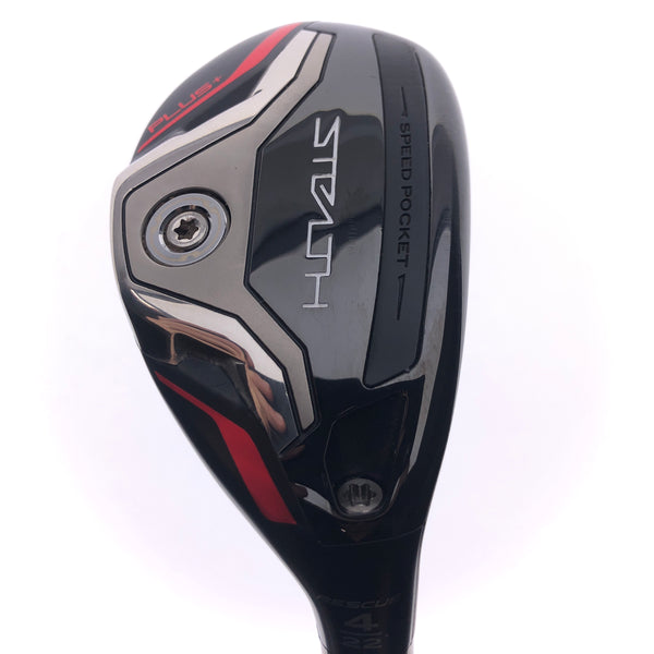 Used TaylorMade Stealth Plus Rescue 4 Hybrid / 22 Degrees / Stiff Flex