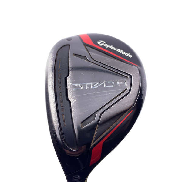 Used TaylorMade Stealth Rescue 3 Hybrid / 19 Degrees / Stiff Flex / Left-Handed