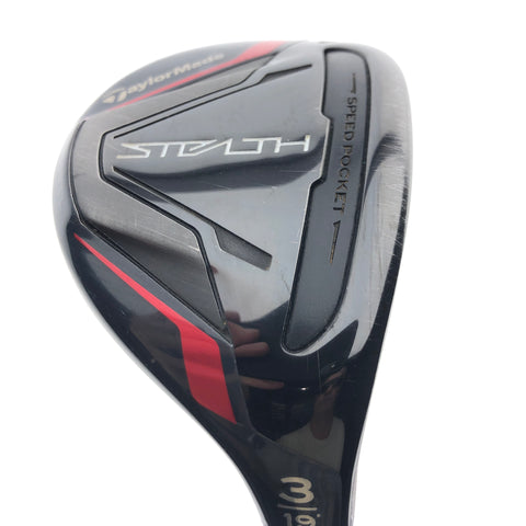Used TaylorMade Stealth Rescue 3 Hybrid / 19 Degrees / Stiff Flex