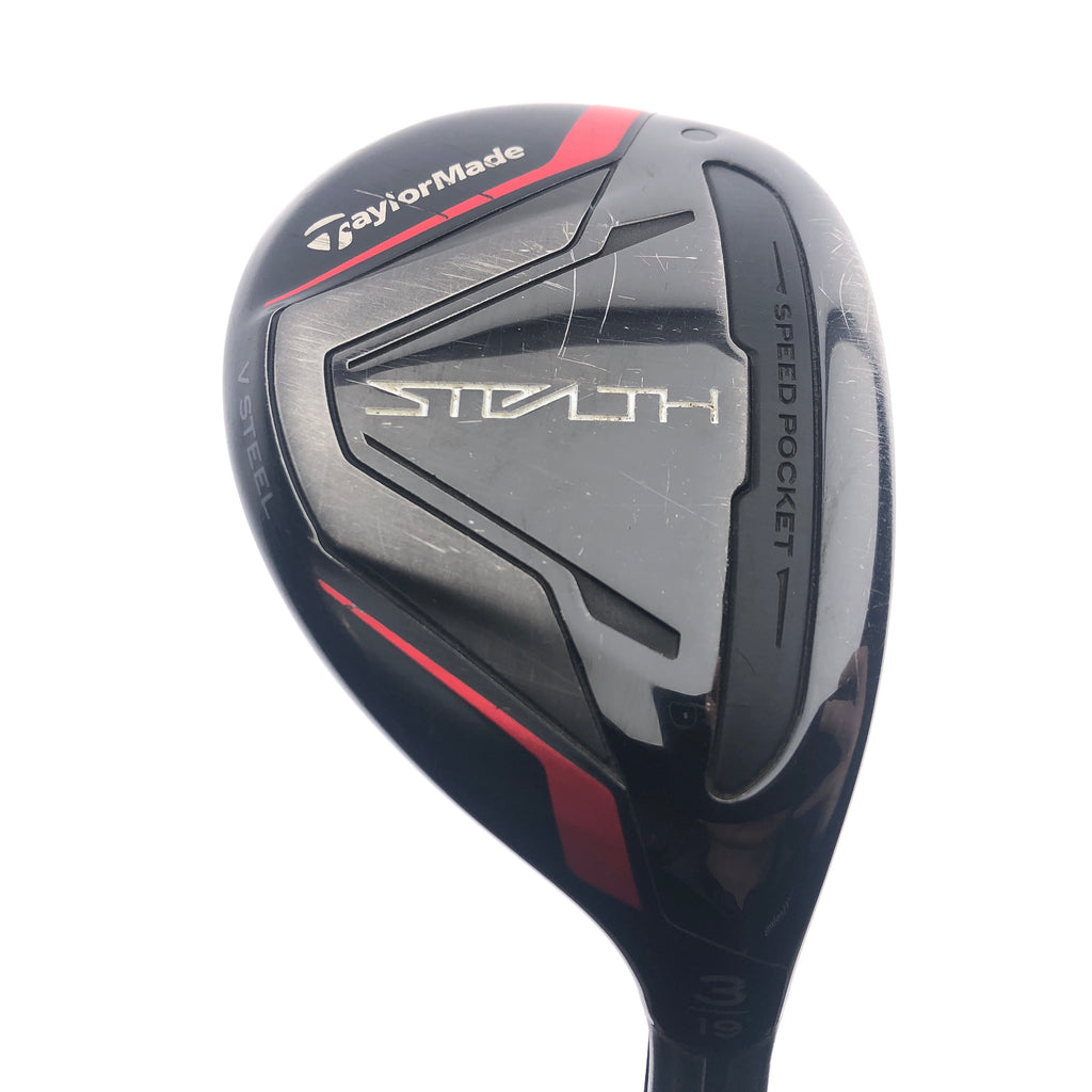 Used TaylorMade Stealth Rescue 3 Hybrid / 19 Degrees / Stiff Flex