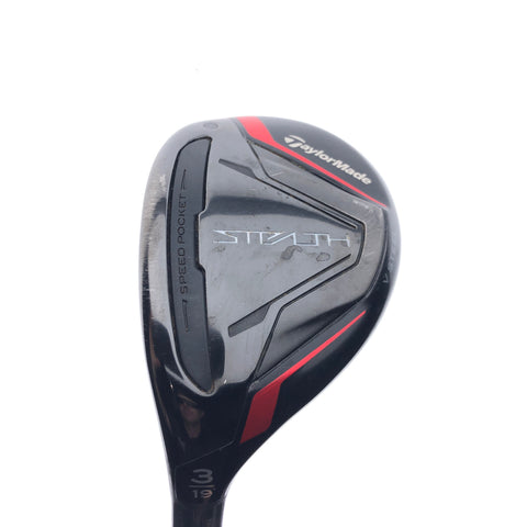 Used TaylorMade Stealth Rescue 3 Hybrid / 19.0 Degrees / Stiff Flex / Left-Hand