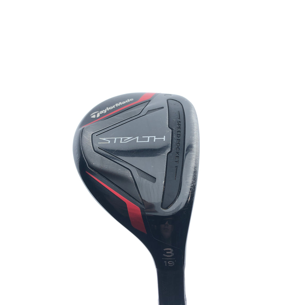 Used TaylorMade Stealth Rescue 3 Hybrid / 19.0 Degrees / Stiff Flex
