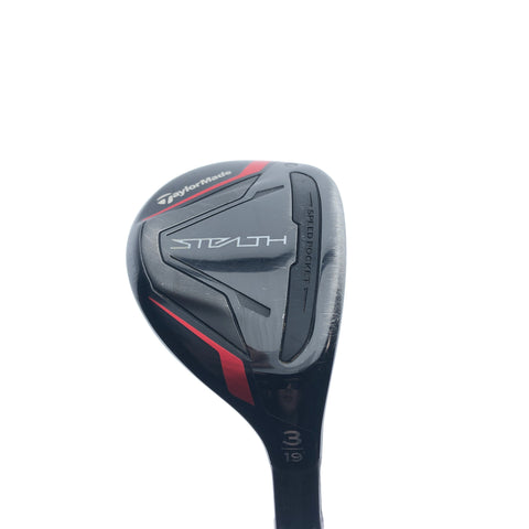 Used TaylorMade Stealth Rescue 3 Hybrid / 19.0 Degrees / Stiff Flex