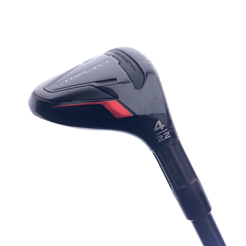 Used TaylorMade Stealth Rescue 4 Hybrid / 22 Degrees / Regular Flex