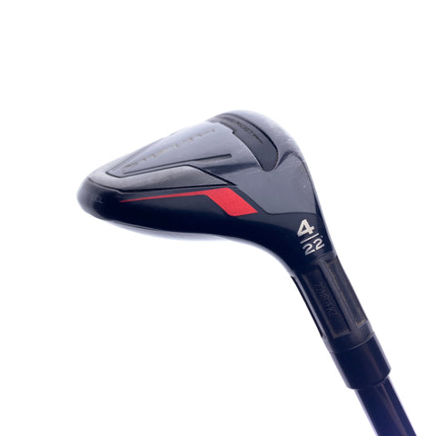 Used TaylorMade Stealth Rescue 4 Hybrid / 22 Degrees / Regular Flex