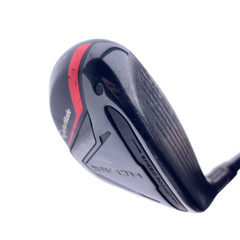 Used TaylorMade Stealth Rescue 4 Hybrid / 22 Degrees / Regular Flex