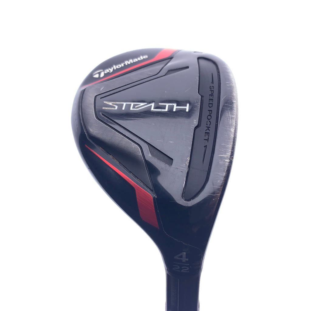 Used TaylorMade Stealth Rescue 4 Hybrid / 22 Degrees / Regular Flex