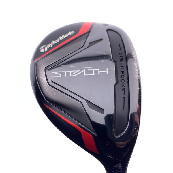 Used TaylorMade Stealth Rescue 4 Hybrid / 22 Degrees / Regular Flex