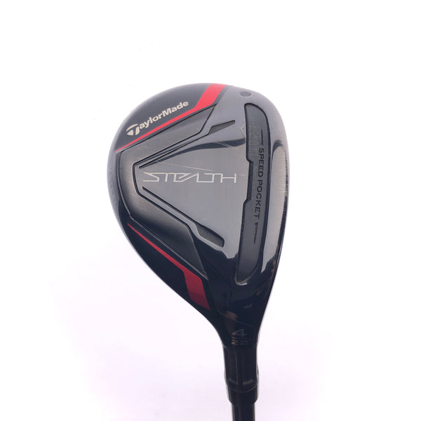 Used TaylorMade Stealth Rescue 4 Hybrid / 22 Degrees / Regular Flex