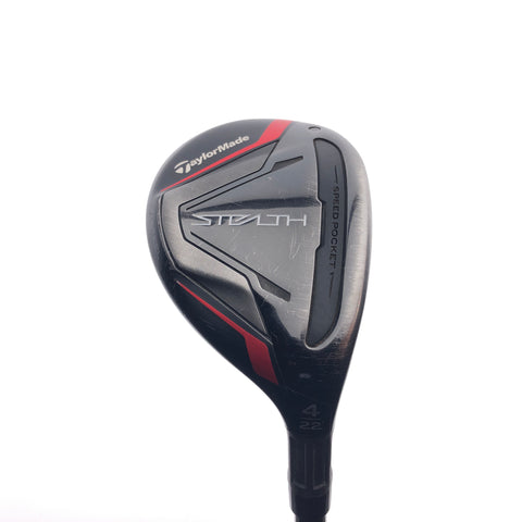 Used TaylorMade Stealth Rescue 4 Hybrid / 22 Degrees / Regular Flex