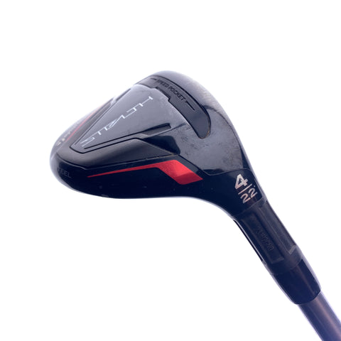 Used TaylorMade Stealth Rescue 4 Hybrid / 22 Degrees / Stiff Flex