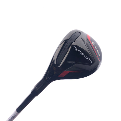 Used TaylorMade Stealth Rescue 4 Hybrid / 22 Degrees / Stiff Flex / Left-Handed