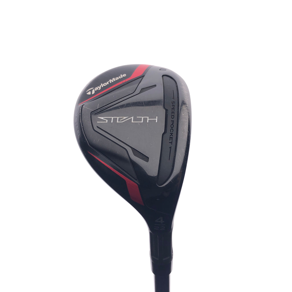 Used TaylorMade Stealth Rescue 4 Hybrid / 22 Degrees / Stiff Flex