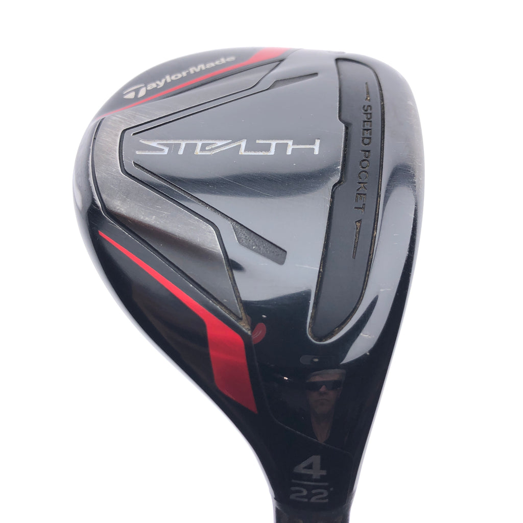 Used TaylorMade Stealth Rescue 4 Hybrid / 22 Degrees / Stiff Flex