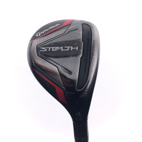 Used TaylorMade Stealth Rescue 4 Hybrid / 22 Degrees / X-Stiff Flex
