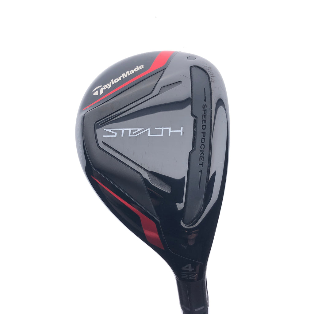 Used TaylorMade Stealth Rescue 4 Hybrid / 22.0 Degrees / A Flex