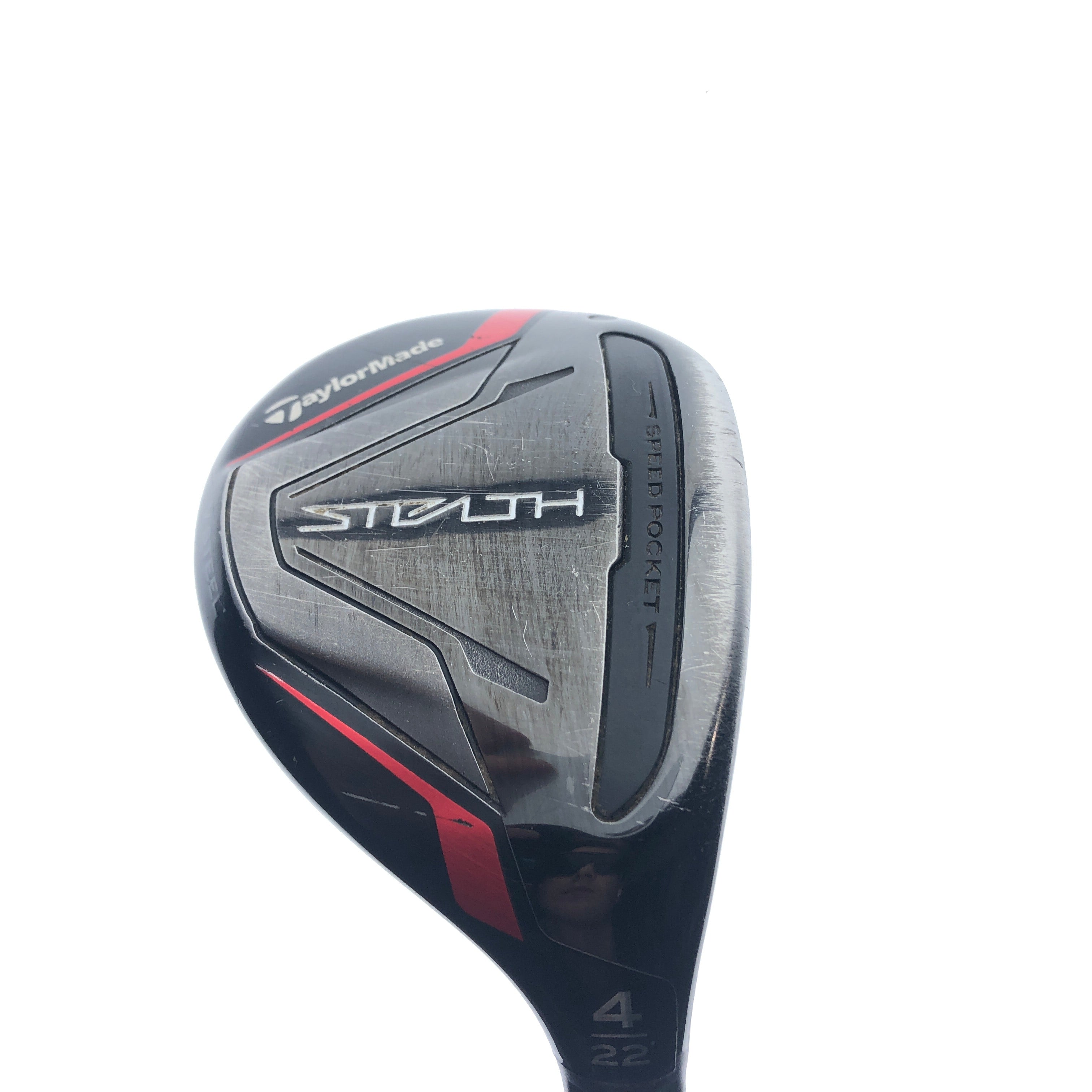 Used TaylorMade Stealth Rescue 4 Hybrid / 22.0 Degrees / Regular Flex